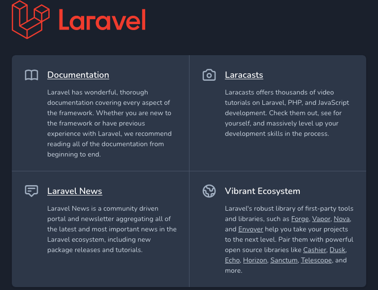 Laravel base application